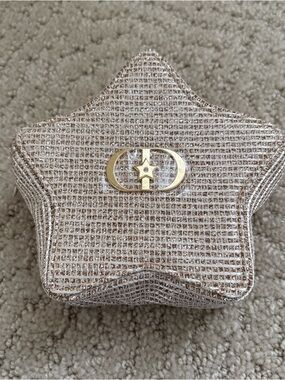 DIOR Star Pouch Gold Edition 5x5in. Limited Edition Makeup Bag New 2025 Gold